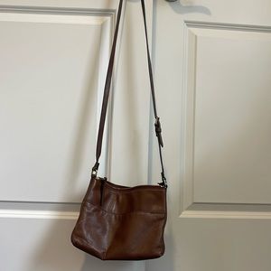 Fossil crossbody tan purse